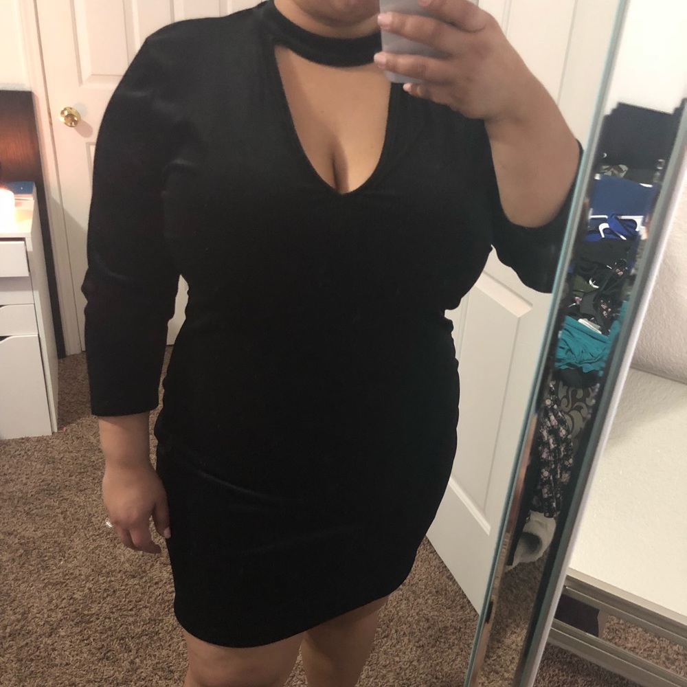 Forever 21 black sparkly dress